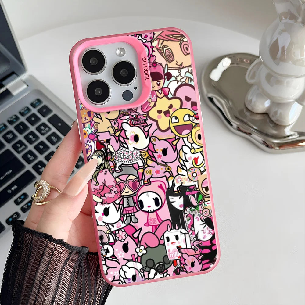 Epc Japan T-Tokidokis Phone Case IMD Phone Case For IPhone 16 15 14 13 12 11 Pro Max Plus Color Silver Cover