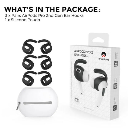 3 Pairs Soft Silicone Earbuds Headphone Earpads Ear tip Ear Wings Hook Cap for AirPods Pro 2 Bluetooth Earphone Accessories
