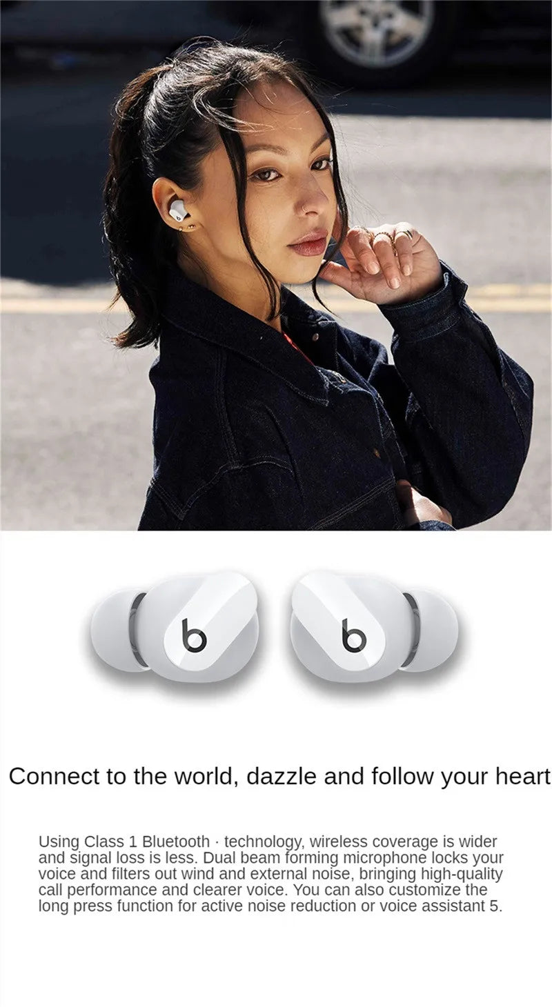 B-Eats Studio Buds Wireless Bluetooth Earbuds Noise Reduction Headset Ipx4 Waterproof Earphones Compatible With  Android