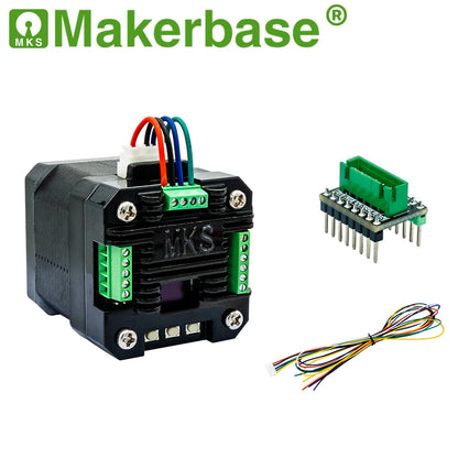Makerbase MKS SERVO42D NEMA17 Closed Loop Stepper Motor Driver CNC 3D Printer For Gen_L FOC Quiet and Efficient