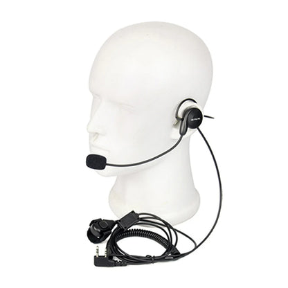 Retevis EHK002 H777 Walkie Talkie Earpiece 2Pin Soft Microphone Behind Head Headset Finger PTT Radio for BAOFENG UV-5R Quansheng