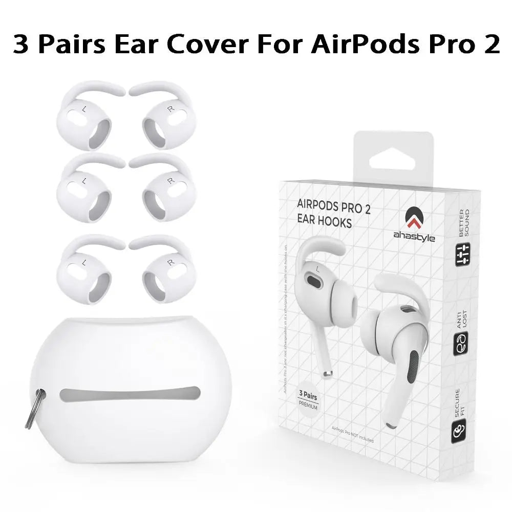 3 Pairs Soft Silicone Earbuds Headphone Earpads Ear tip Ear Wings Hook Cap for AirPods Pro 2 Bluetooth Earphone Accessories