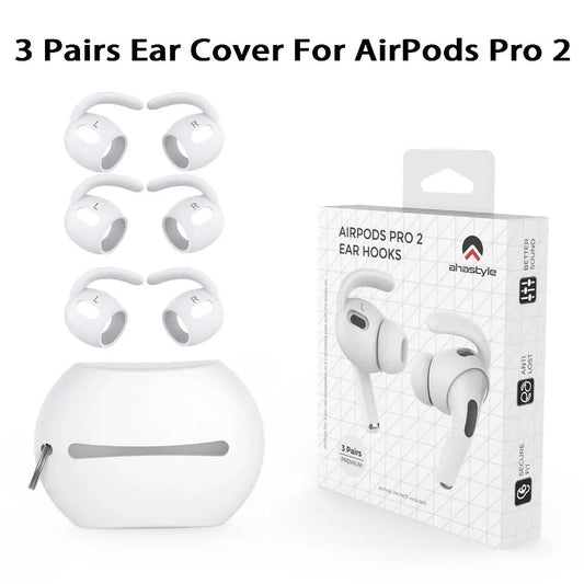 3 Pairs Soft Silicone Earbuds Headphone Earpads Ear tip Ear Wings Hook Cap for AirPods Pro 2 Bluetooth Earphone Accessories