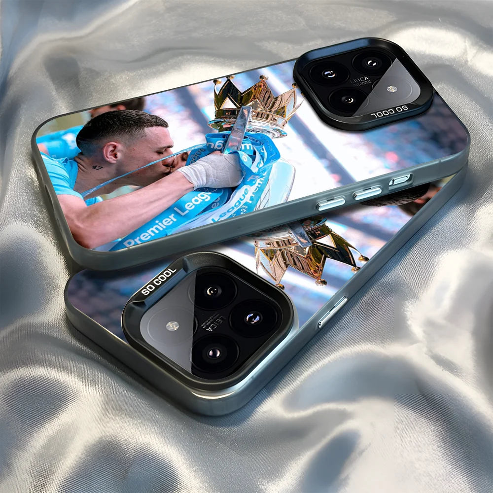Epc Football Star Phil F-Foden-S Phone Case IMD Phone Case For IPhone 16 15 14 13 12 11 Pro Max Plus Color Silver Cover