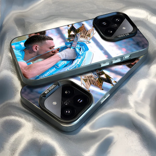 Epc Football Star Phil F-Foden-S Phone Case IMD Phone Case For IPhone 16 15 14 13 12 11 Pro Max Plus Color Silver Cover