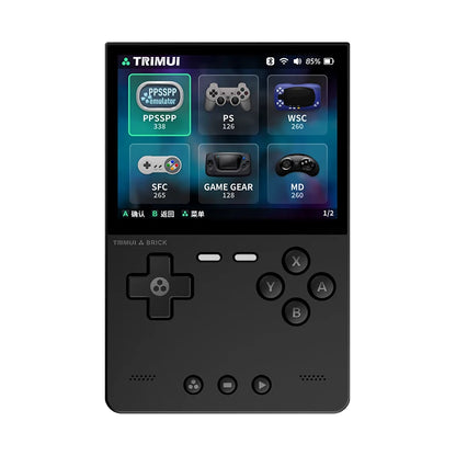 TRIMUI BRICK Portable Retro Game Console 400PPI IPS Screen Linux System 3000mAh Long-life Battery Mood LED Effect Gift Keycaps