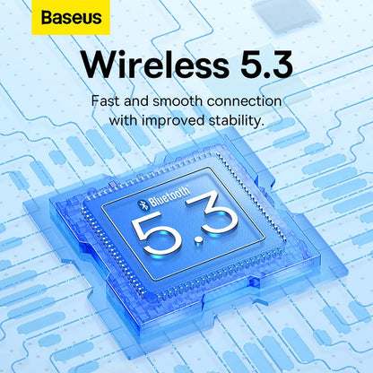 Baseus WM02 Plus Earbuds Wireless Bluetooth 5.3 Headphones LED Digital Display Earphones Touch Control headset Comfortable Wear