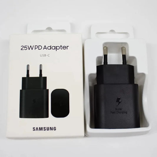Samsung 25W Charger Type-C Cable PD Fast Charging Portable Phone Adapter Cargador For Galaxy S25 S24 S23 S22 Ultra Plus A70 A80