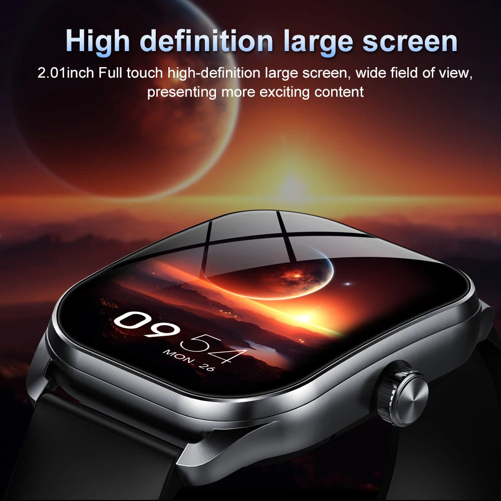 Style Curved Screen Smartwatches Men Ladies 2.01” HD 240*296 Bluetooth Call Alarm Clock Custom Photo Sports Watches Outside UXEX