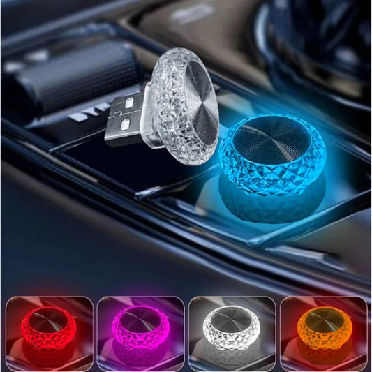 Car Mini USB LED Ambient Light Decoration Atmosphere Lamps Car nterior Environment Auto Computer Portable Lights Car Accessories