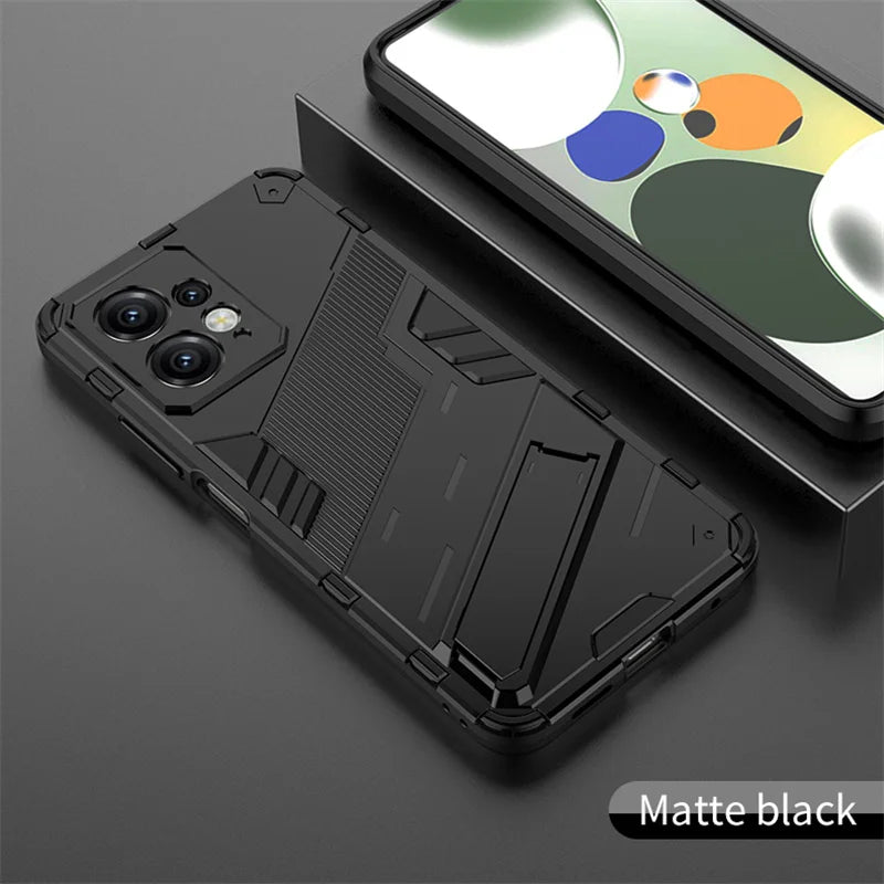 For Xiaomi Redmi Note 12 4G Case Armor Shockproof Kickstand Phone Case For Xiomi Redmi Note12 4g Car Magnetic Holder Back Cover