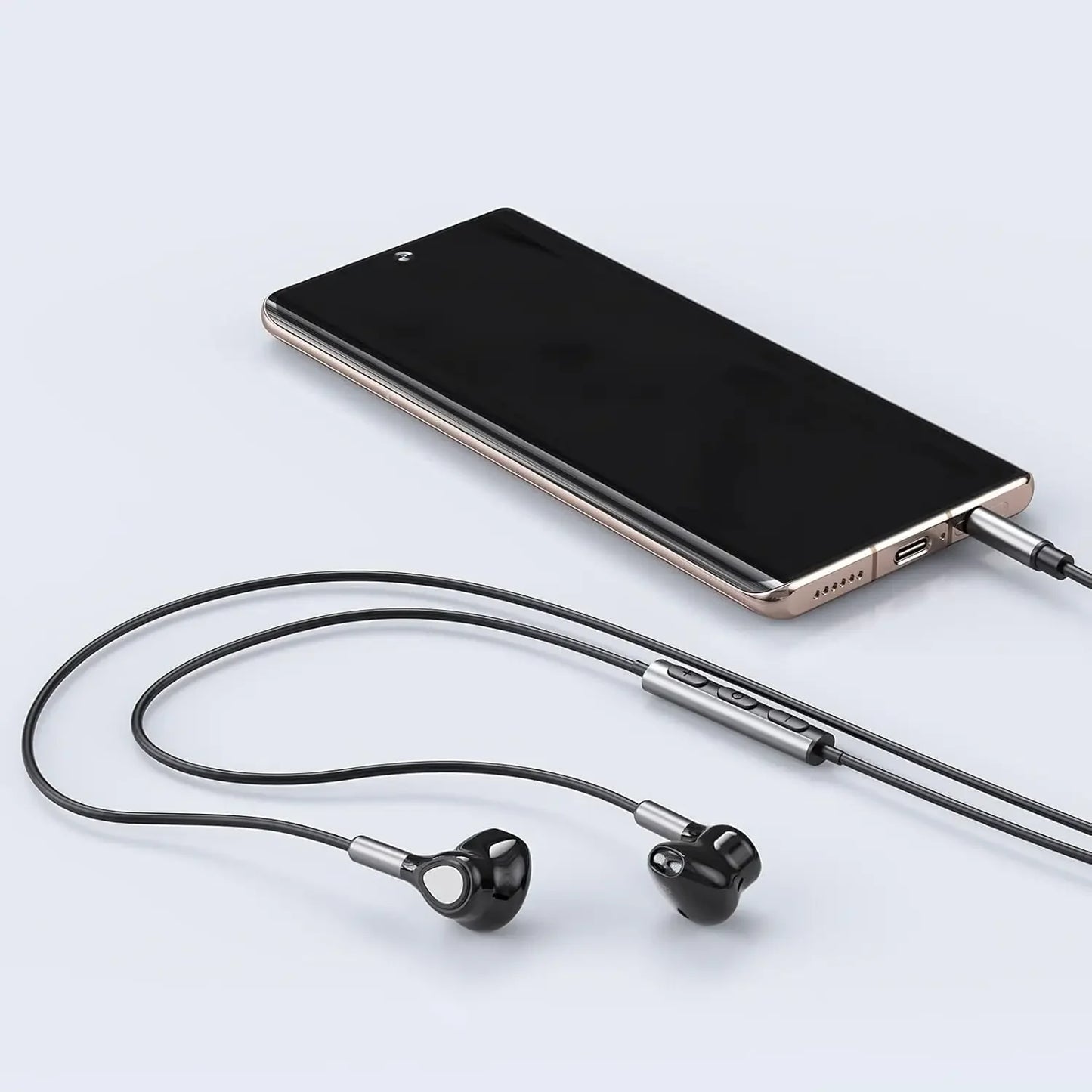 EARDECO 3.5mm Hifi Wired Earphone Earbuds in-Ear Wired Headphones Bass Earphones with Microphone for Clear Calls Noise Isolating