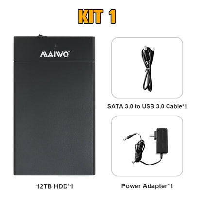 Portable External 12T Gaming HDD with 390+AAA Retro Games Game Consoles for Windows PC Playnite System for PS2/PS3/PS4/WiiU/MAME