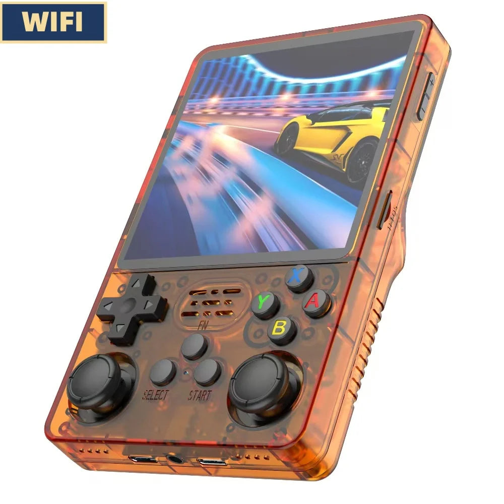 R36plus 4-Inch Large Screen Upgraded WiFi Retro Handheld Game Console Linux System Portable Pocket Video Player Games Kid Gift
