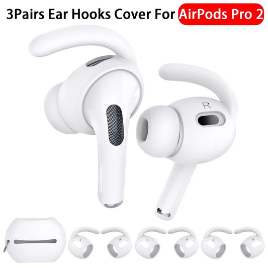 3 Pairs Soft Silicone Earbuds Headphone Earpads Ear tip Ear Wings Hook Cap for AirPods Pro 2 Bluetooth Earphone Accessories