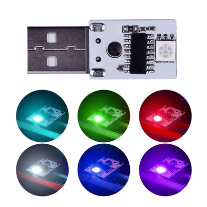 LED Intelligent Voice Control Small Night Light Module USB DC5V 6Color LED Mini Lamp Bedroom Lighting No Bluetooth WiFi Required