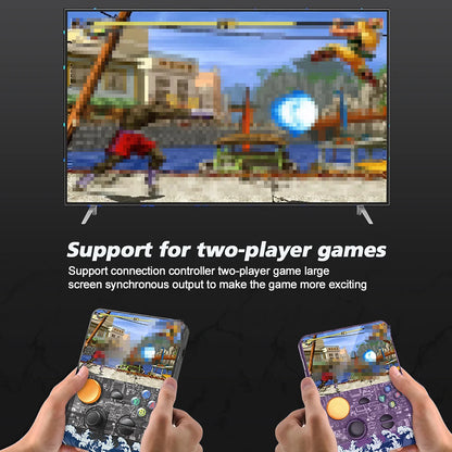 Latest Handheld Gaming Console with 3.5-inch IPS HD Screen&3D Smooth Joystick,Large Memory&Support TF Memory Card R36S Plus