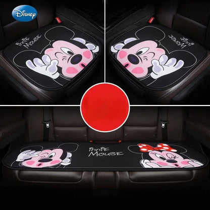 Disney Stitch Car Seat Covers 4PCS Universal Fit, Cute Cartoon Soft Protectors for Women Girls Auto Accessories, All-Season Dura
