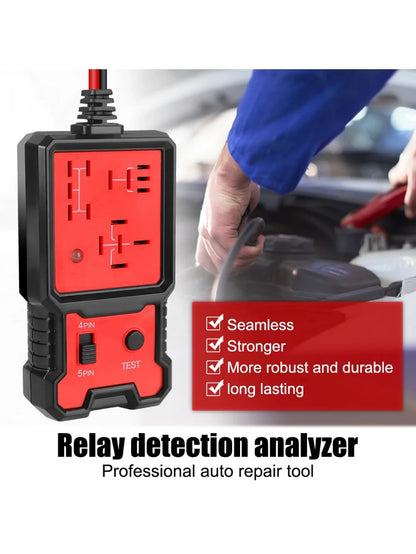 Automotive Relay Tester Voltage Tester Automotive Battery Inspector LED Indicator Universal 12V Automotive Electronic Relay Test