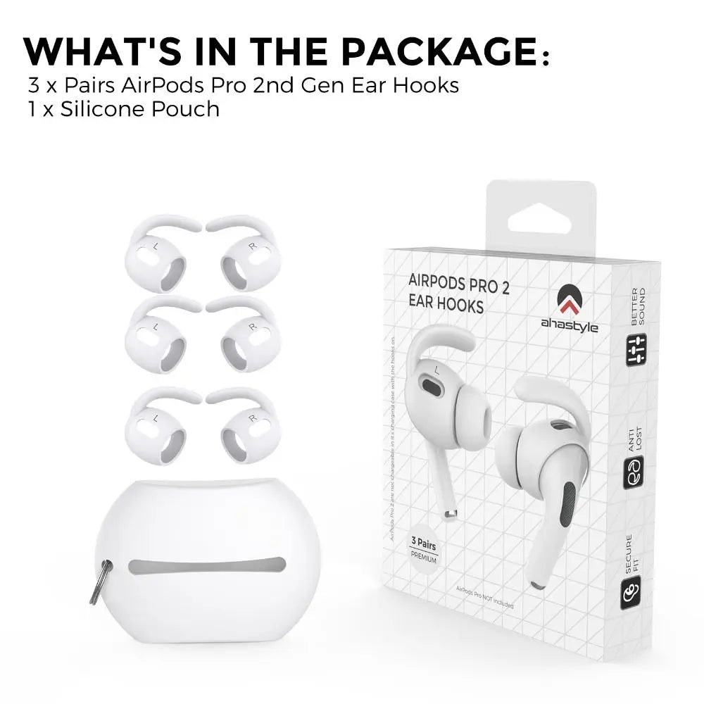 3 Pairs Soft Silicone Earbuds Headphone Earpads Ear tip Ear Wings Hook Cap for AirPods Pro 2 Bluetooth Earphone Accessories