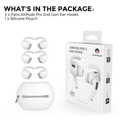 3 Pairs Soft Silicone Earbuds Headphone Earpads Ear tip Ear Wings Hook Cap for AirPods Pro 2 Bluetooth Earphone Accessories