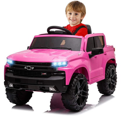 12V Electric Ride On Car 4 Wheeler Truck Safety Toy with Music Radio LED Lights  Truck Car Remote Control Kids' Ride on Vehicles