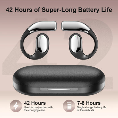 Ear Hook Wireless Earbuds ENC Noise Cancelling Bluetooth 5.4 Headphones Stereo Sound Sport Headset With Mic