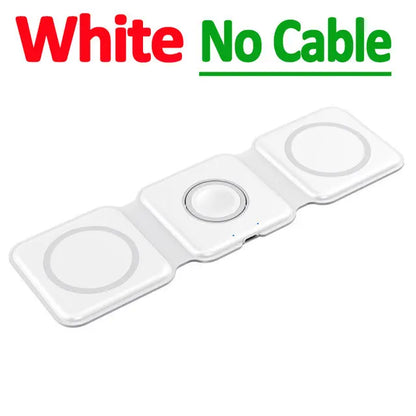 100W 3 in 1 foldable Wireless Charger Pad Stand for iPhone 15 14 13 16Pro Max Airpods iWatch Fast Wireless Charging Dock Station