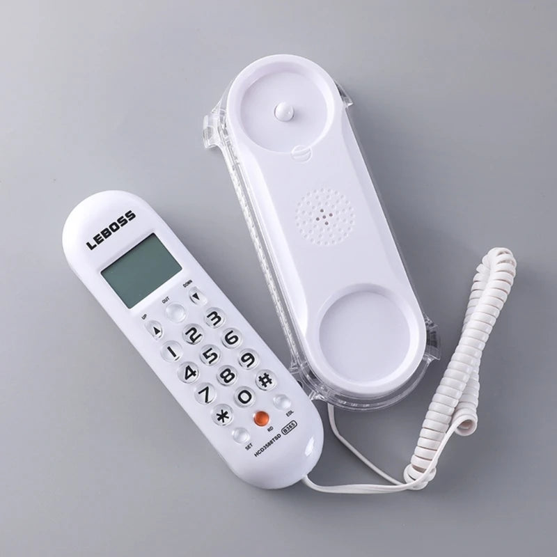 Crystal Base Mini Telephone Fixed Landline Phone B365 Small Wall mounted Phone