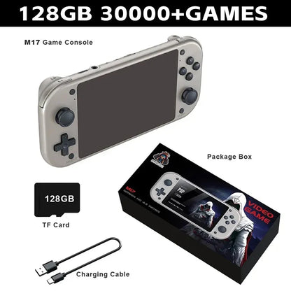 Handheld Video Game Console M17 64G 128G Open Source Linux System 4.3inch Screen Portable Pocket Video Player Retro Gaming  ﻿