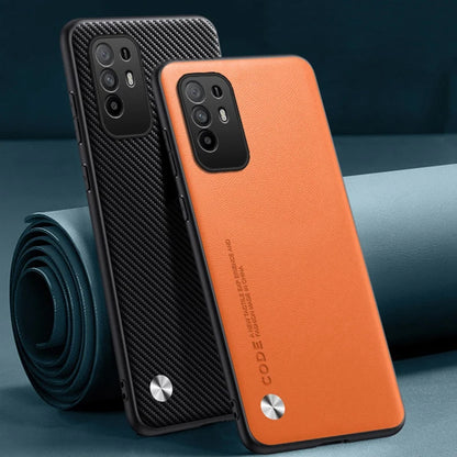 Luxury PU Leather Case For OPPO Reno 5Z Reno5 Z A94 5G Back Cover Matte Silicone Phone Case For OPPO A95 5G F19 Pro Plus Reno5Z