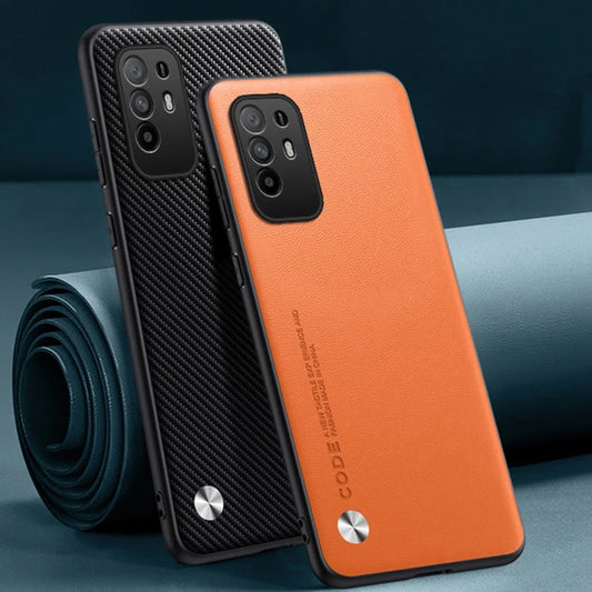Luxury PU Leather Case For OPPO Reno 5Z Reno5 Z A94 5G Back Cover Matte Silicone Phone Case For OPPO A95 5G F19 Pro Plus Reno5Z