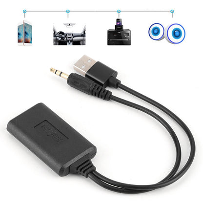 AUX Stereo Connector 3.5mm/0.14in Car AUX Audio Cable Wireless Bluetooth Receiver Adapter HIFI Stereo Music Auto Accessories