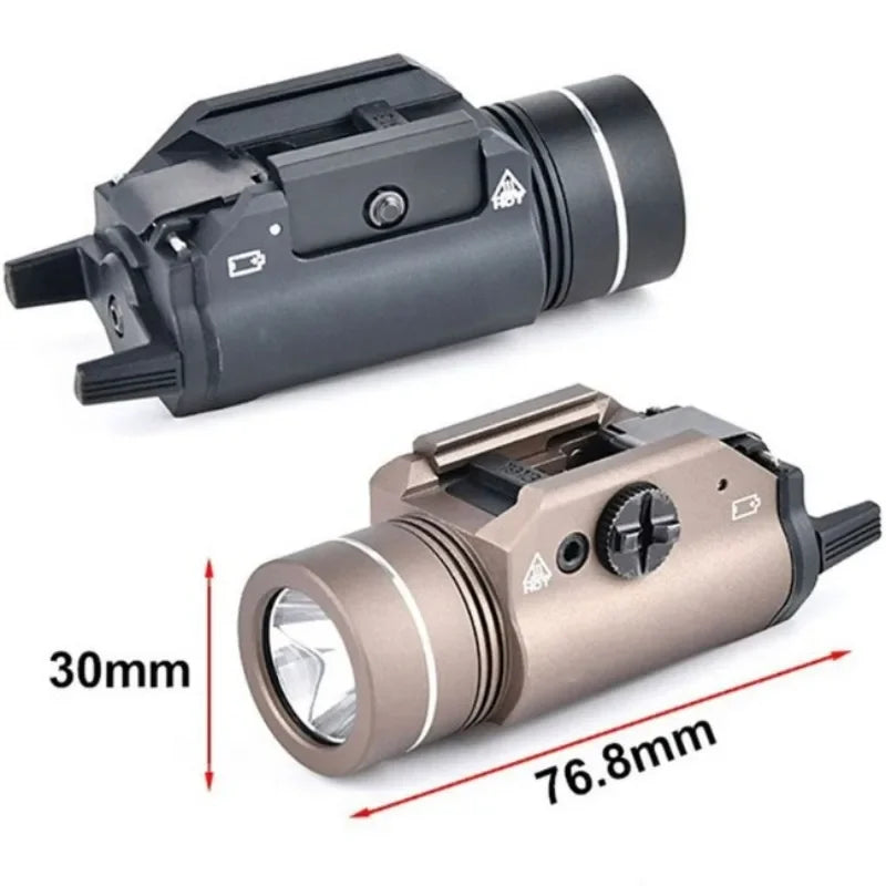 TR-1 Tactical Flshlight HL 800 Lumen LED Electronic Weapon Light Fit 20mm Rail Airsoft Weapon Hunting Flashlight