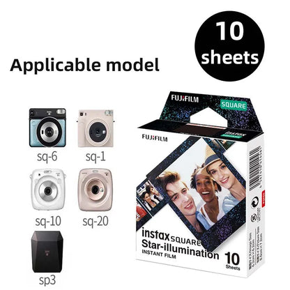 Fujifilm Instax Square Films White Edge Photo Paper For Instax SQ10 SQ40 SQ20 Instant Camera Share SP-3 Printer 10-100 Sheets