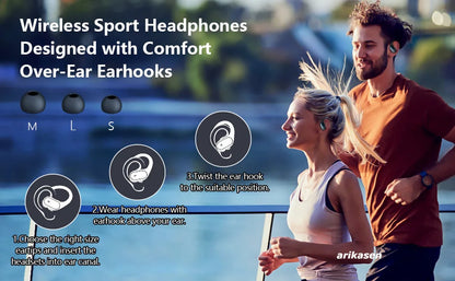 Ear buds Wireless Earbuds Bluetooth 5.3 Headphones 75hrs Playtime with Digital Display Sports Wireless Headphones with Earhook