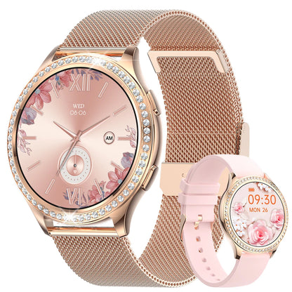 LIGE 1.32 inch Women Smart Watch Bluetooth Call AI Voice Assistant Women's Watches Custom Watch Face Health Monitor Smartwatches