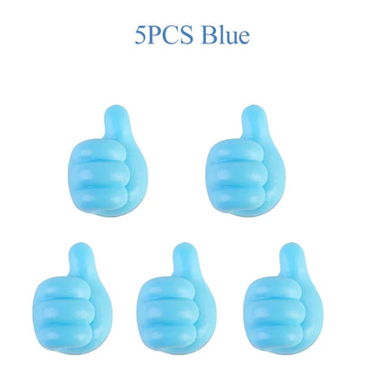 5/15pcs Cable Holder Clips Thumb Hook Wire Wall Hook Hanger Storage Cable Organizer For Earphone Line Mouse Wire