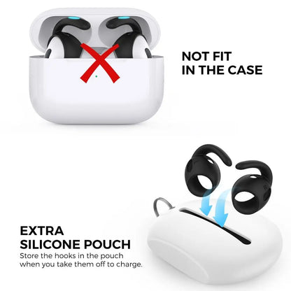 3 Pairs Soft Silicone Earbuds Headphone Earpads Ear tip Ear Wings Hook Cap for AirPods Pro 2 Bluetooth Earphone Accessories