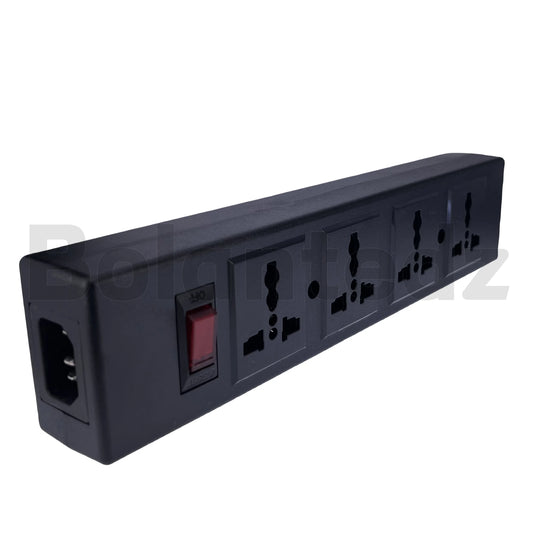 Universal 4-bit Socket C14 AC Connector With Switch US AU UK Italy South Africa India PDU Socket C13 Power connector Socket 13A