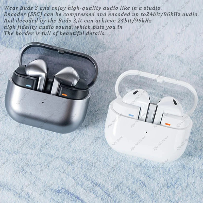 2025 New Buds 3 Pro True Wireless Bluetooth Earphone Headphone HiFi Sound LowLatency Noise Reduction Earbuds for IOS PC Android