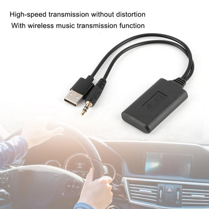 AUX Stereo Connector 3.5mm/0.14in Car AUX Audio Cable Wireless Bluetooth Receiver Adapter HIFI Stereo Music Auto Accessories