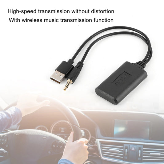 AUX Stereo Connector 3.5mm/0.14in Car AUX Audio Cable Wireless Bluetooth Receiver Adapter HIFI Stereo Music Auto Accessories