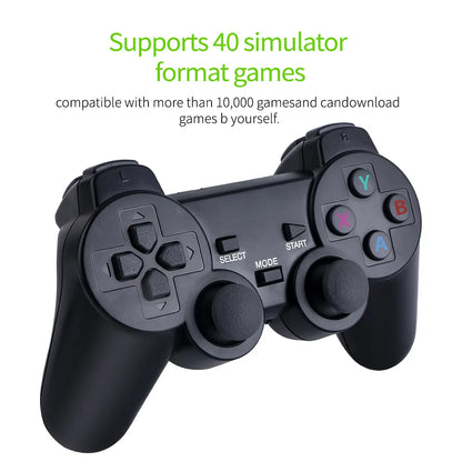 Video game console 2.4G wireless controller 4K high-definition game stick 64GB 20000+games retro games children's Christmas gift