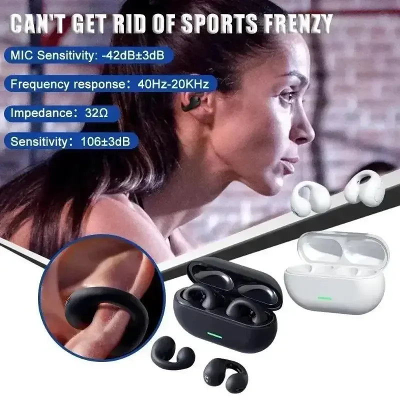 Original T75 Bone Conduction Wireless Bluetooth 5.3 Headphones Sports Earphones HiFi Sound Quality Waterproof TWS Headset