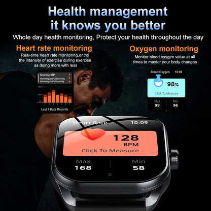 Style Curved Screen Smartwatches Men Ladies 2.01” HD 240*296 Bluetooth Call Alarm Clock Custom Photo Sports Watches Outside UXEX