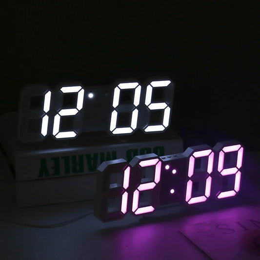 Wall Clocks Nordic Digital Alarm Clocks Hanging Watch Snooze Table Clocks Calendar Thermometer Electronic Clock Digital Clocks