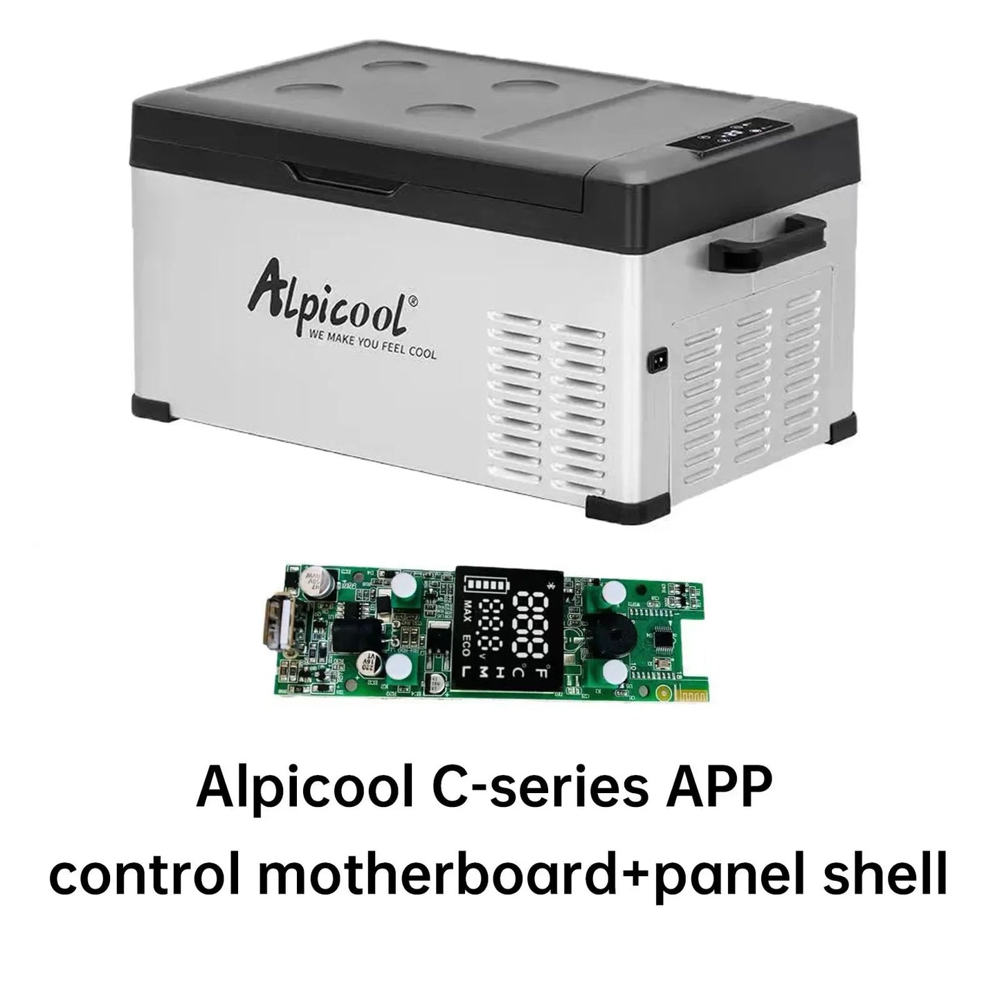 Alpicool Car Refrigerator Control Panel Small Freezer Portable Cooler for Home Use Vehicle Truck Cold Mini Fridge With Bluetooth