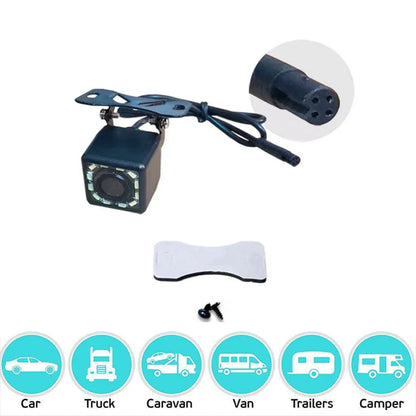 4 Pin HD Car Rear View Camera Reverse 12LED Night Vision Video Camera Wide Angle 170 Degree Parking Camera For Car Accessories