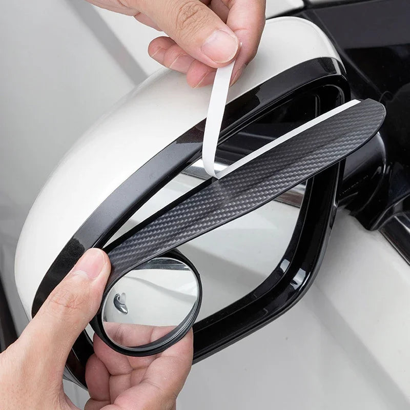 Car Rearview Mirror Rain Eyebrow Carbon Fiber Auto Side Mirrors Protector Blind Spot Mirror Visor Rain Shield Car Accessories